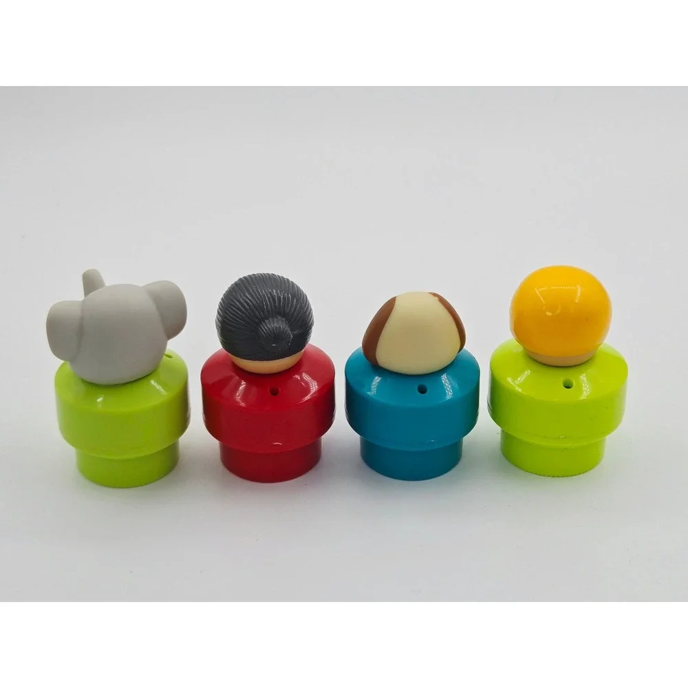 Vintage‎ 1990 Fisher-Price Little People Figures Set Chunky Elephant Dog People